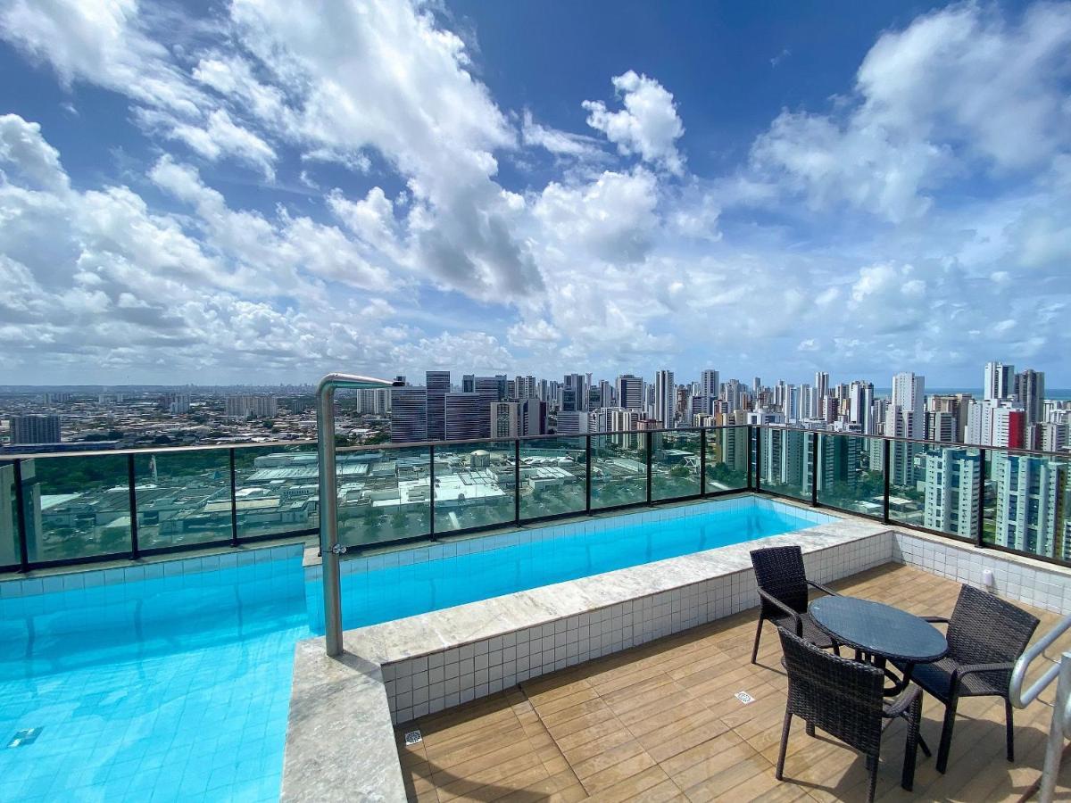 Flat Localizado A 200M Shopping Recife, Bem Perto Da Praia De Boa Viagem E Com Wi-Fi 400Mbps Exterior photo